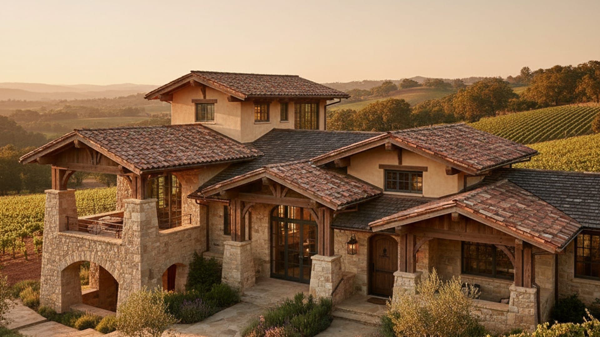 Elegant estate guest house in Healdsburg wine country