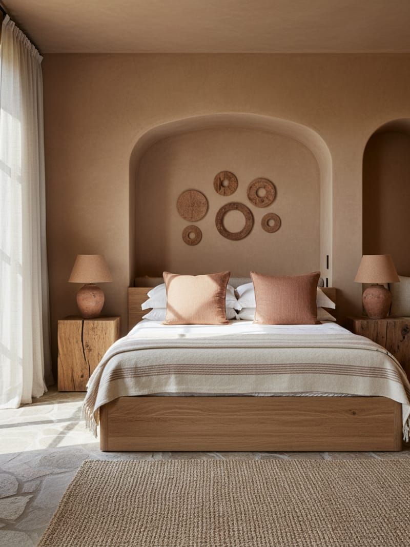 Interior detail showing natural materials and craftsmanship